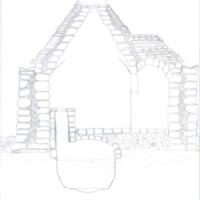 sezione trullo esistente e cisterna 
